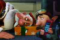 James McAvoy and Hugh Laurie in Arthur Christmas