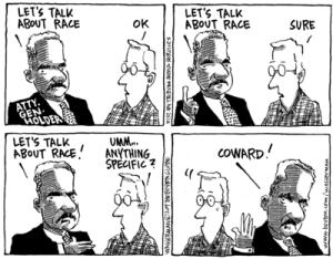 Eric Holder, the country's first black attorney general, made his priorities clear from Day 1, telling department employees that the United States is a nation of cowards when it comes to issues of race | iHaveNet.com
