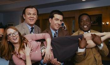 Ed Helms and John C. Reilly   in the movie Cedar Rapids