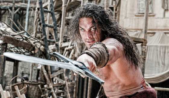 Jason Momoa and Rachel Nichols in Conan the Barbarian