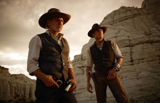 Daniel Craig and Harrison Ford in Cowboys and Aliens
