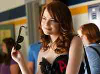 Emma Stone & Penn Badgley  in the movie Easy A