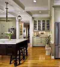 Home Decor - The elements of this kitchen look traditional, but the overall composition simple and direct -- a hallmark of contemporary design