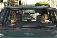 James Marsden and Russell Brand in Hop