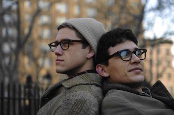 James Franco & David Strathairn  in the movie Howl