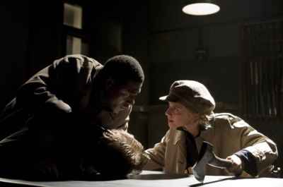 Jacky Ido and Melanie Laurent in the movie Inglourious Basterds