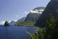 Kalaupapa National Historic Park Hawaii - View of the pali from Kalaupapa