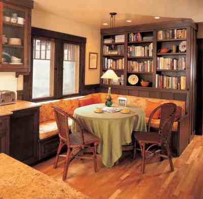 Kitchen Design Software   on Home Decorating Tips   Banquette Seating Maximizes Efficiency And