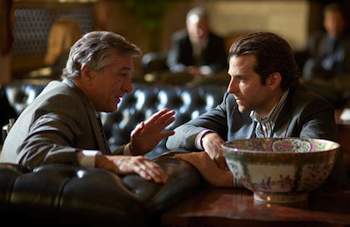 Bradley Cooper and Robert de Niro in Limitless