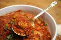Light Mediterranean-Style Meatballs with Double Tomato Herb Sauce  - Diane Rossen Worthington Recipes