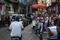You can easily spend hours observing the scene in Naples Photographer: Rick Steves