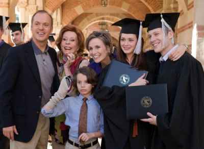 Michael Keaton, Carol Burnett, Bobby Coleman, Jane Lynch, Alexis Bledel and Zach Gilford in the movie Post Grad