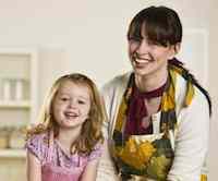 Preparing food with your child helps promote healthy eating habits.