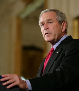 george w bush monkey face. George W Bush I. President