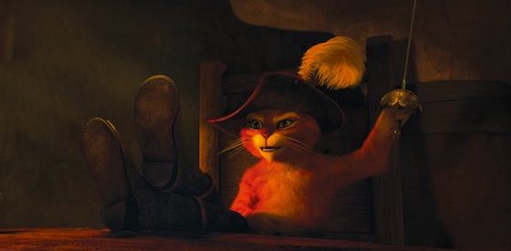 Antonio Banderas and Salma Hayek in Puss in Boots