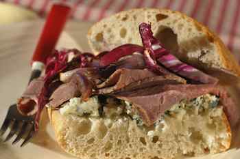 Roast Beef and Radicchio Sandwich Recipe Recipe