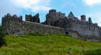 The buildings at the Rock of Cashel in Ireland date from the 12th and 13th centuries