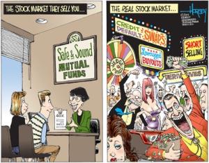 investing; stock market; economy; mutual funds; 401K; credit; default swaps; hedge funds; leveraged buyouts; short selling; derivatives