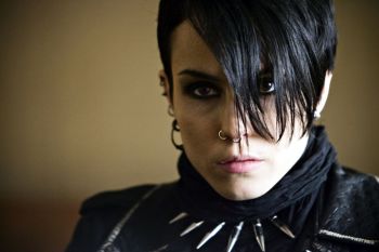Michael Nyqvist & Noomi Rapace in the movie The Girl With the Dragon Tattoo