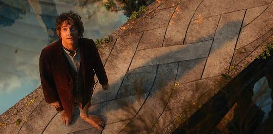 Martin Freeman and Ian McKellen  in The Hobbit: An Unexpected Journey