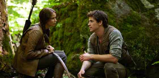 Jennifer Lawrence and Josh Hutchersonin The Hunger Games
