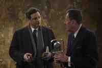 Colin Firth & Geoffrey Rush  in the movie The King's Speech