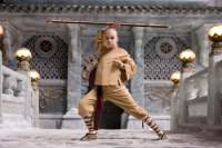 Noah Ringer & Dev Patel in the movie The Last Airbender