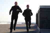 Jason Statham and Ben Foster  in the movie The Mechanic