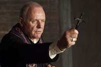 Anthony Hopkins and Colin O'Donoghue  in the movie The Rite