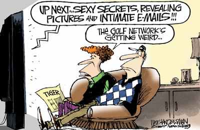 Tiger Woods Scandal (c) Walt Handelsman