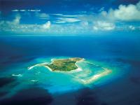 Aerial view of Necker Island