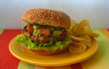 Turkey Burgers with Smoked Paprika and Avocado Salsa Recipe