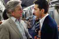 Michael Douglas & Shia LaBeouf  in the movie Wall Street: Money Never Sleeps