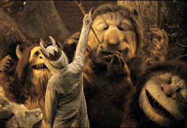 Max Records & Catherine Keener in the movie Where the Wild Things Are