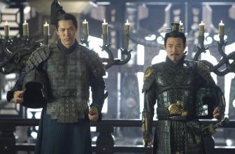 The Mummy: Tomb of the Dragon Emperor (L to R) Warrior Ming Guo (RUSSELL WONG) and the vicious Emperor (JET LI) in an all-new adventure that races from the catacombs of ancient China high into the spectacular Himalayas: The Mummy: Tomb of the Dragon Emperor. Photo Credit: Jasin Boland