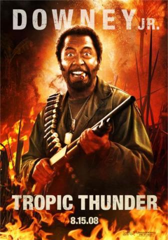robert downey jr. tropic thunder. Tropic Thunder Movie L-R: Ben