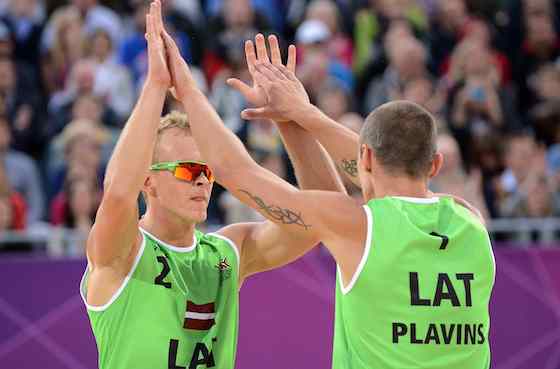 Latvian Pair Beat Dutch Duo for Men's Beach Volleyball Bronze