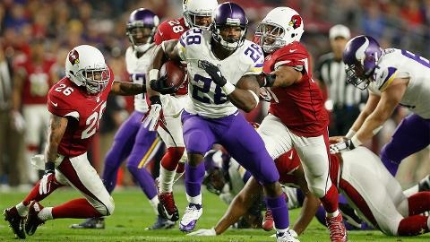 Vikings RB Adrian Peterson Scores 100th Career Touchdown