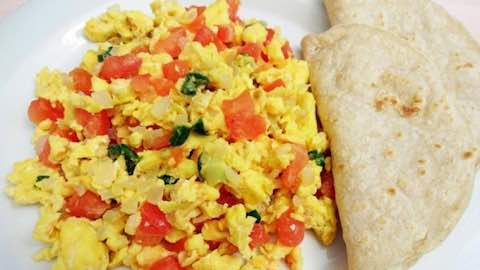 Scrambled Eggs Mexican-Style (Huevos Revueltos a la Mexicana) | Recipe