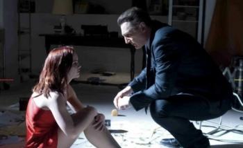 Christina Ricci & Liam Neeson in the movie After Life