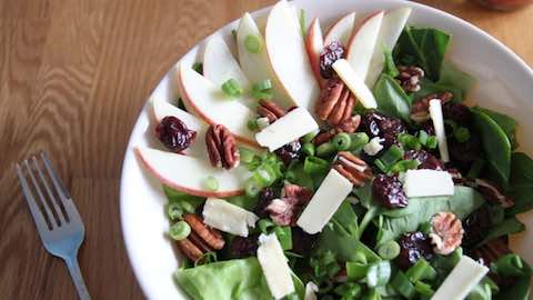 Apple Cherry Salad With Pecans