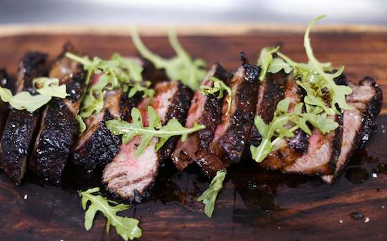 As Good As Grilling Gets: Rib Eye Steak with Dry Mushroom Spice Rub Recipe