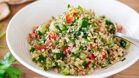 Asian Tabouleh Salad: Good Nutrition in Whole Grain Bulgur