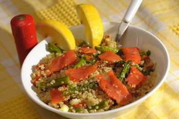 Asparagus Smoked Salmon and Quinoa Salad Recipe Recipe