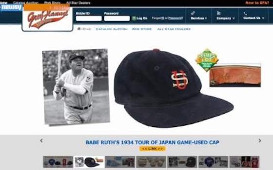 Babe Ruth Baseball Cap Sells for $303,000