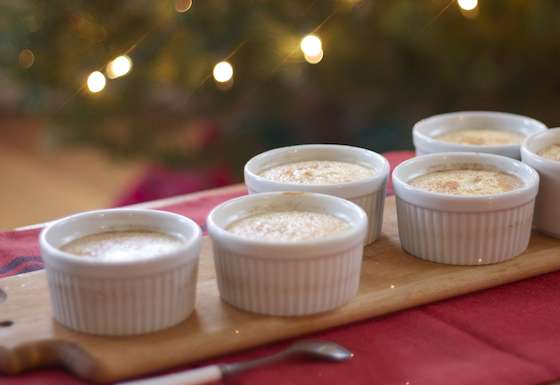 Baked Eggnog Holiday Custards Recipe