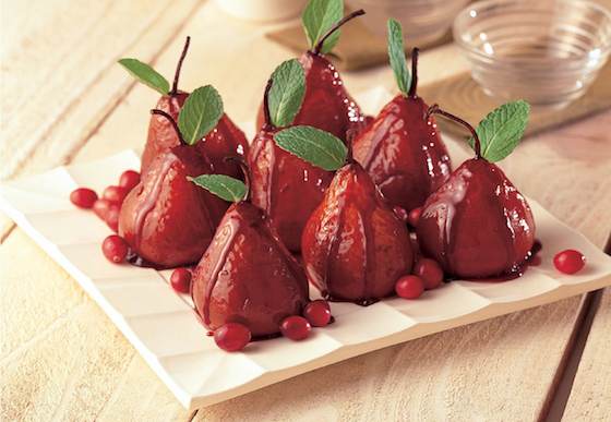 Baked Pears in Red Wine and Port Wine Glaze Recipe