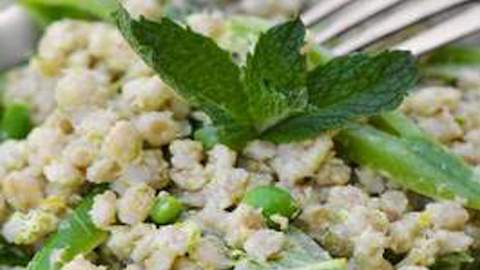 Barley Salad With Green Garlic and Snap Peas  Recipe