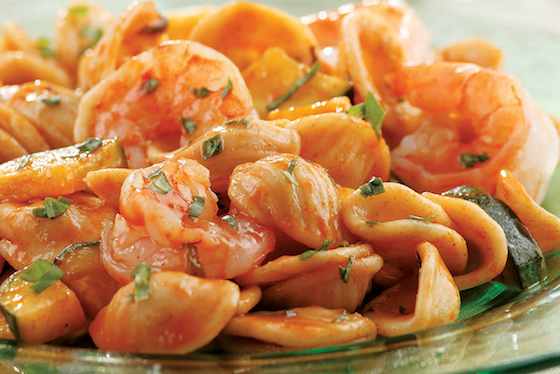 Basil, Shrimp and Zucchini Pasta Recipe