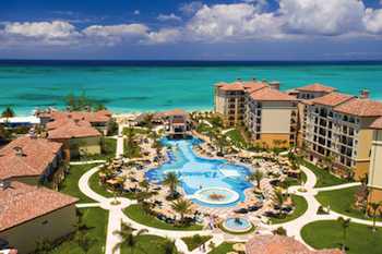 Aerial shot of Beaches Resort in Turks and Caicos
